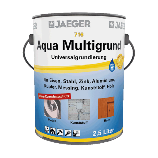 Jaeger Aqua Multigrund 2,5 lt 7169010-251 Weiß RAL 9010